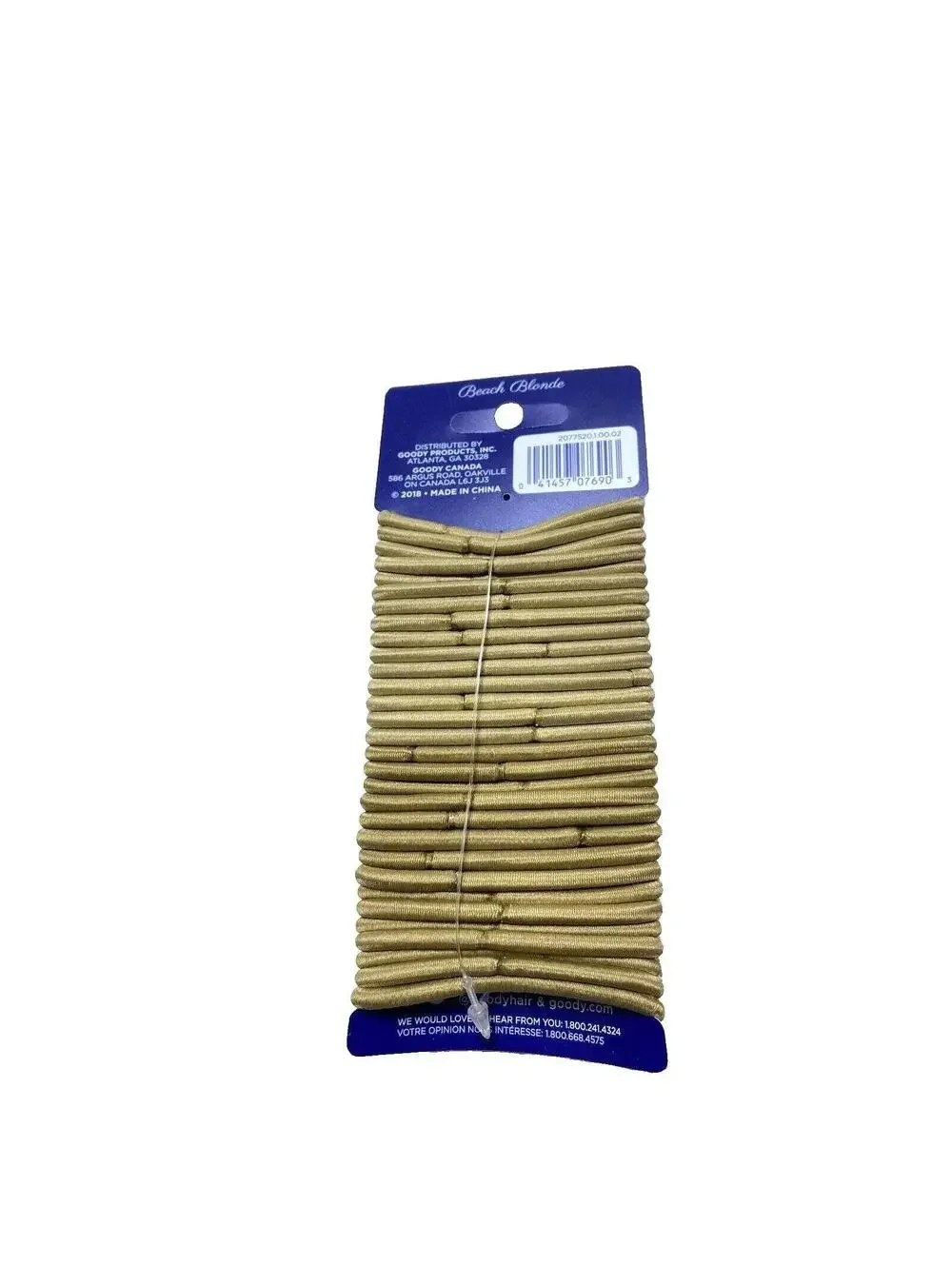 Goody Ouchless Hair Ties Blonde Elastic No Damage Hair Bands New